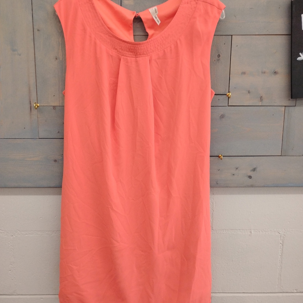 Coral Sleeveless Dress